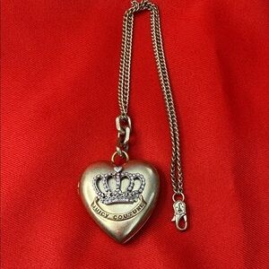 Juicy Couture Heart Shaped Locket with Crown